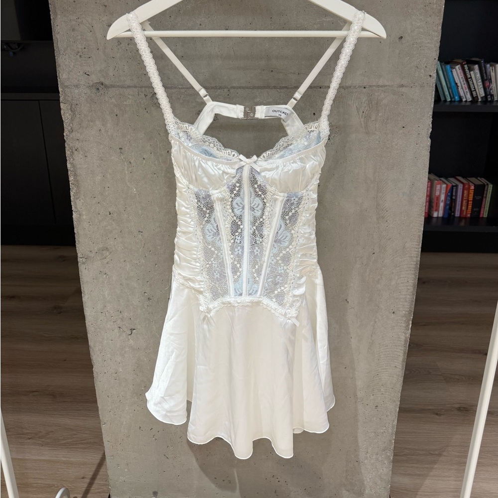Eternal white mini dress outcast